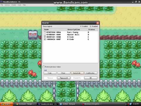 cheats for pokemon red