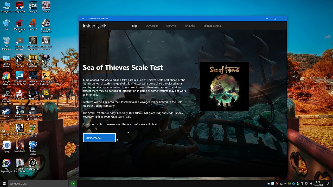 how to download sea of thieves insider